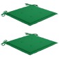 vidaXL Sedie da Giardino 2 pz con Cuscini in Legno Acacia e Acciaio vidaXL Sedie da Giardino 2 pz con Cuscini in Legno Acacia e Acciaio