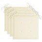 vidaXL Sedie da Giardino con Cuscini 4 pz in Massello di Acacia Grigio vidaXL Sedie da Giardino con Cuscini 4 pz in Massello di Acacia Grigio