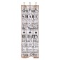 Appendiabiti da Parete con 6 Ganci FAMILY RULES 120x40 cm Appendiabiti da Parete con 6 Ganci FAMILY RULES 120x40 cm