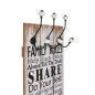 Appendiabiti da Parete con 6 Ganci FAMILY RULES 120x40 cm Appendiabiti da Parete con 6 Ganci FAMILY RULES 120x40 cm