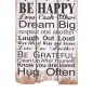 Appendiabiti da Parete con 6 Ganci FAMILY RULES 120x40 cm Appendiabiti da Parete con 6 Ganci FAMILY RULES 120x40 cm