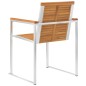 vidaXL Sedie da Giardino 2 pz con Cuscini in Legno Acacia e Acciaio vidaXL Sedie da Giardino 2 pz con Cuscini in Legno Acacia e Acciaio