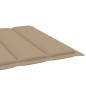 vidaXL Sdraio con Cuscino Legno Massello di Acacia e Acciaio Zincato vidaXL Sdraio con Cuscino Legno Massello di Acacia e Acciaio Zincato