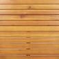 vidaXL Sdraio con Cuscino in Legno Massello di Acacia e Acciaio Inox