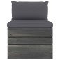 vidaXL Set Divani da Giardino su Pallet 5 pz con Cuscini Massello Pino
