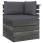 vidaXL Set Divani da Giardino su Pallet 5 pz con Cuscini Massello Pino