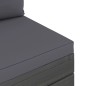 vidaXL Set Divani da Giardino su Pallet 5 pz con Cuscini Massello Pino