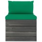 vidaXL Set Divani da Giardino su Pallet 6 pz con Cuscini Massello Pino