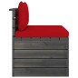 vidaXL Set Divani da Giardino su Pallet 3 pz con Cuscini Massello Pino vidaXL Set Divani da Giardino su Pallet 3 pz con Cuscini Massello Pino