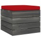 vidaXL Set Divani da Giardino su Pallet 3 pz con Cuscini Massello Pino vidaXL Set Divani da Giardino su Pallet 3 pz con Cuscini Massello Pino