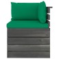 vidaXL Divano da Giardino 2 Posti su Pallet con Cuscini Massello Pino vidaXL Divano da Giardino 2 Posti su Pallet con Cuscini Massello Pino