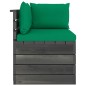 vidaXL Divano da Giardino 2 Posti su Pallet con Cuscini Massello Pino vidaXL Divano da Giardino 2 Posti su Pallet con Cuscini Massello Pino