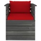 vidaXL Set Divani da Giardino su Pallet 6 pz con Cuscini Massello Pino vidaXL Set Divani da Giardino su Pallet 6 pz con Cuscini Massello Pino