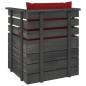 vidaXL Set Divani da Giardino su Pallet 7 pz con Cuscini Massello Pino vidaXL Set Divani da Giardino su Pallet 7 pz con Cuscini Massello Pino