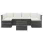 vidaXL Set Divani da Giardino su Pallet 7 pz con Cuscini Massello Pino