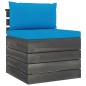vidaXL Set Divani da Giardino su Pallet 5 pz con Cuscini Massello Pino vidaXL Set Divani da Giardino su Pallet 5 pz con Cuscini Massello Pino