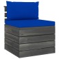 vidaXL Set Divani da Giardino su Pallet 6 pz con Cuscini Massello Pino vidaXL Set Divani da Giardino su Pallet 6 pz con Cuscini Massello Pino