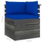 vidaXL Set Divani da Giardino su Pallet 6 pz con Cuscini Massello Pino vidaXL Set Divani da Giardino su Pallet 6 pz con Cuscini Massello Pino