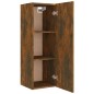 Set di Mobili Porta TV 5 pz Rovere Fumo in Legno Multistrato Set di Mobili Porta TV 5 pz Rovere Fumo in Legno Multistrato