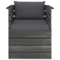 vidaXL Set Divani da Giardino su Pallet 7 pz con Cuscini Massello Pino