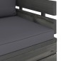 vidaXL Set Divani da Giardino Pallet 12 pz con Cuscini Massello Pino vidaXL Set Divani da Giardino Pallet 12 pz con Cuscini Massello Pino