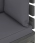 vidaXL Set Divani da Giardino Pallet 12 pz con Cuscini Massello Pino vidaXL Set Divani da Giardino Pallet 12 pz con Cuscini Massello Pino