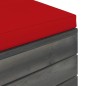 vidaXL Set Divani da Giardino su Pallet 9 pz con Cuscini Massello Pino