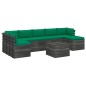 vidaXL Set Divani da Giardino su Pallet 8 pz con Cuscini Massello Pino vidaXL Set Divani da Giardino su Pallet 8 pz con Cuscini Massello Pino