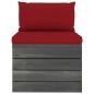 vidaXL Set Divani da Giardino Pallet 11 pz con Cuscini Massello Pino