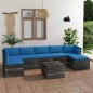 vidaXL Set Divani da Giardino su Pallet 8 pz con Cuscini Massello Pino vidaXL Set Divani da Giardino su Pallet 8 pz con Cuscini Massello Pino