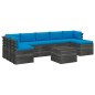vidaXL Set Divani da Giardino su Pallet 8 pz con Cuscini Massello Pino vidaXL Set Divani da Giardino su Pallet 8 pz con Cuscini Massello Pino