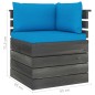 vidaXL Set Divani da Giardino su Pallet 8 pz con Cuscini Massello Pino vidaXL Set Divani da Giardino su Pallet 8 pz con Cuscini Massello Pino
