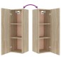 Set di Mobili Porta TV 4 pz Rovere Sonoma in Legno Multistrato Set di Mobili Porta TV 4 pz Rovere Sonoma in Legno Multistrato