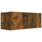 Set di Mobili Porta TV 7 pz Rovere Fumo in Legno Multistrato Set di Mobili Porta TV 7 pz Rovere Fumo in Legno Multistrato