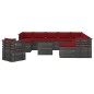 vidaXL Set Divani da Giardino Pallet 12 pz con Cuscini Massello Pino vidaXL Set Divani da Giardino Pallet 12 pz con Cuscini Massello Pino