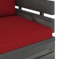 vidaXL Set Divani da Giardino Pallet 12 pz con Cuscini Massello Pino vidaXL Set Divani da Giardino Pallet 12 pz con Cuscini Massello Pino