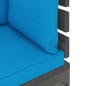 vidaXL Set Divani da Giardino Pallet 12 pz con Cuscini Massello Pino vidaXL Set Divani da Giardino Pallet 12 pz con Cuscini Massello Pino
