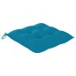 vidaXL Sedie da Giardino 2 pz con Cuscini Azzurro in Massello di Teak vidaXL Sedie da Giardino 2 pz con Cuscini Azzurro in Massello di Teak