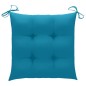vidaXL Sedie da Giardino 2 pz con Cuscini Azzurro in Massello di Teak vidaXL Sedie da Giardino 2 pz con Cuscini Azzurro in Massello di Teak