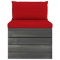 vidaXL Set Divani da Giardino Pallet 12 pz con Cuscini Massello Pino vidaXL Set Divani da Giardino Pallet 12 pz con Cuscini Massello Pino