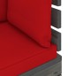 vidaXL Set Divani da Giardino Pallet 12 pz con Cuscini Massello Pino vidaXL Set Divani da Giardino Pallet 12 pz con Cuscini Massello Pino
