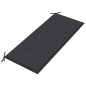 vidaXL Panca da Giardino con Cuscino Antracite 120 cm Massello di Teak