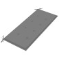 vidaXL Panca da Giardino con Cuscino Grigio 120 cm Massello di Teak vidaXL Panca da Giardino con Cuscino Grigio 120 cm Massello di Teak