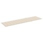 vidaXL Sdraio 2 pz con Tavolo e Cuscino Crema Legno Massello di Teak vidaXL Sdraio 2 pz con Tavolo e Cuscino Crema Legno Massello di Teak