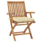 vidaXL Sedie da Giardino 2 pz Cuscini Bianco Crema in Massello di Teak vidaXL Sedie da Giardino 2 pz Cuscini Bianco Crema in Massello di Teak
