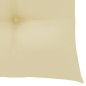 vidaXL Sedie da Giardino 2 pz Cuscini Bianco Crema in Massello di Teak vidaXL Sedie da Giardino 2 pz Cuscini Bianco Crema in Massello di Teak