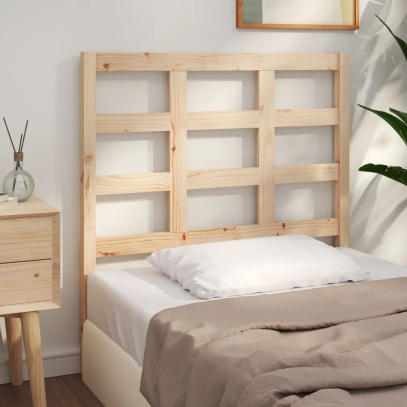 Testiera per Letto 95,5x4x100 cm in Legno Massello di Pino Testiera per Letto 95,5x4x100 cm in Legno Massello di Pino