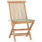 vidaXL Set da Pranzo Giardino Pieghevole 3 pz Cuscino Massello di Teak vidaXL Set da Pranzo Giardino Pieghevole 3 pz Cuscino Massello di Teak
