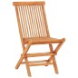 vidaXL Set da Bistrot 3 pz con Cuscini a Quadri Rossi Massello di Teak