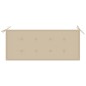 vidaXL Panchina da Giardino Impilabile e Cuscino 128,5cm Teak Massello vidaXL Panchina da Giardino Impilabile e Cuscino 128,5cm Teak Massello